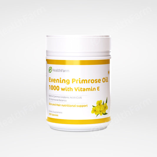 Organic Evening Primrose Oil 1,000mg with Vitamin E [180 capsules]