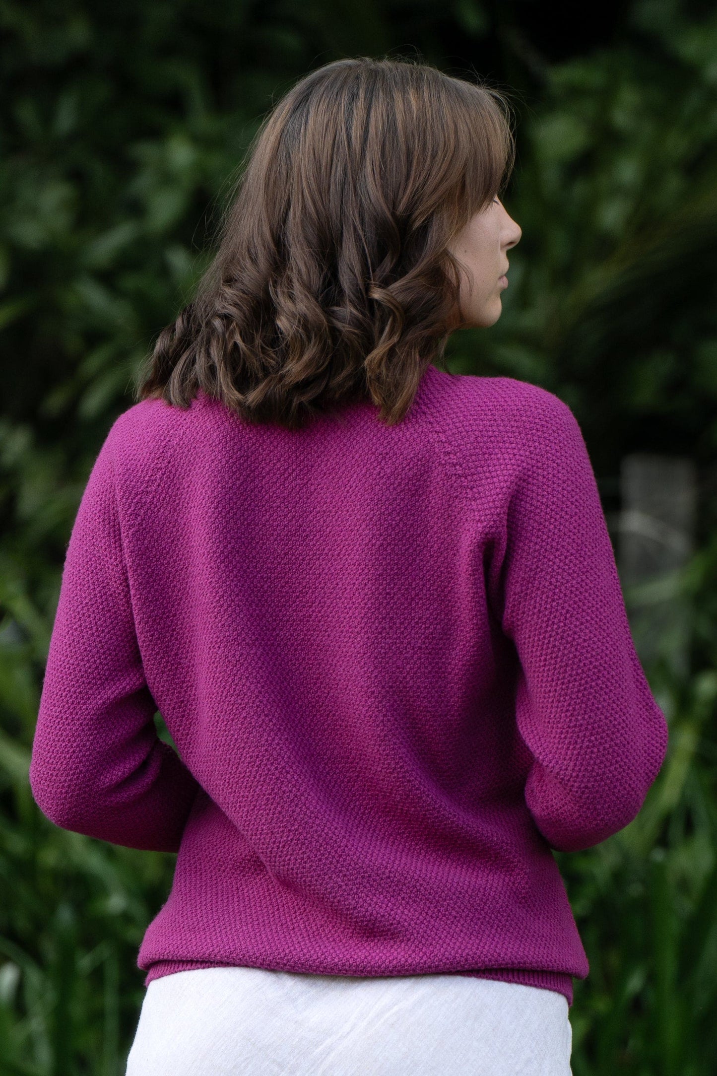 Merino + Cotton Penny Textured Jumper [CM102]