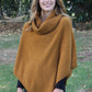 Possum Merino Cowl Neck Poncho [9630]