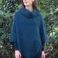 Possum Merino Cowl Neck Poncho [9630]