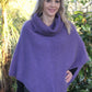 Possum Merino Cowl Neck Poncho [9630]