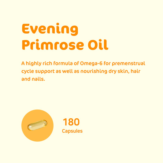 Organic Evening Primrose Oil 1,000mg [180 capsules]