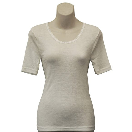 Merino wool thermal underwear Ladies' Short Sleeves [7712]
