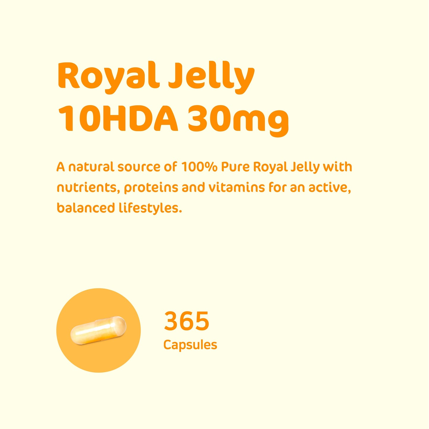 Plusfarm Royal Jelly (100% Pure Royal Jelly) 500mg [365 Capsules]