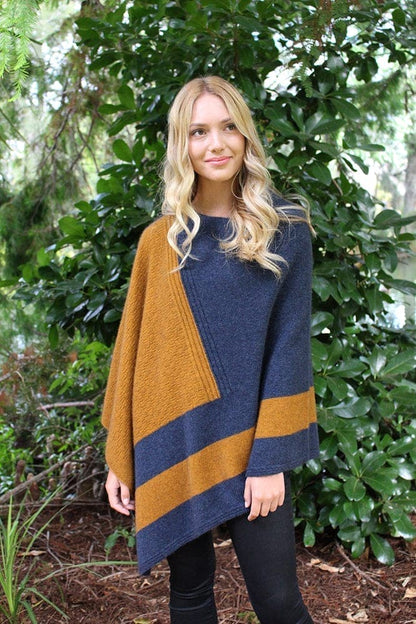 Possum Merino Cosset Poncho [9769]
