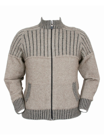 Possum Merino Men's Full Zip Jacket with Pockets [9822]