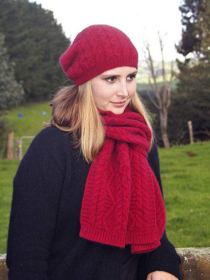 Possum Merino Opito Cable Scarf [9888]