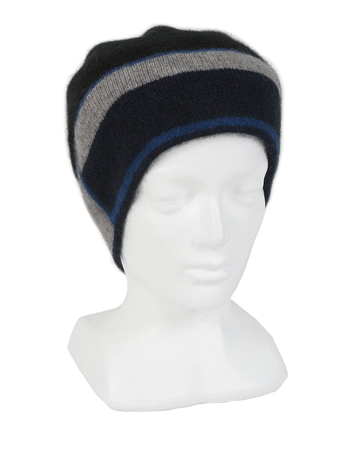 Possum Merino Accent Stripe Beanie [9892]