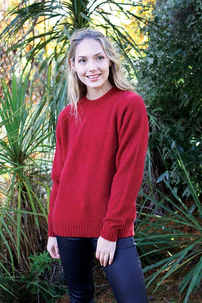 Possum Merino Plain Crew Neck Jumper [9936]