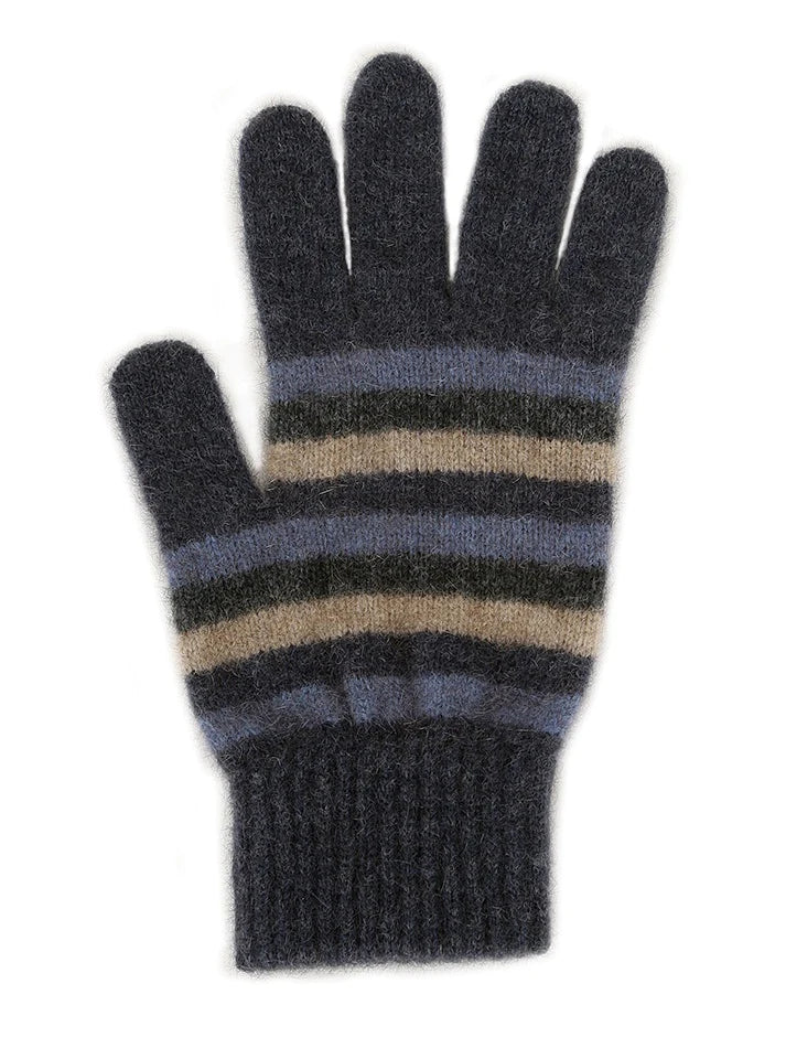 Merino & Possum Multi Striped Glove [9950]