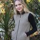 Possum Merino Motif Zip Vest [9973]