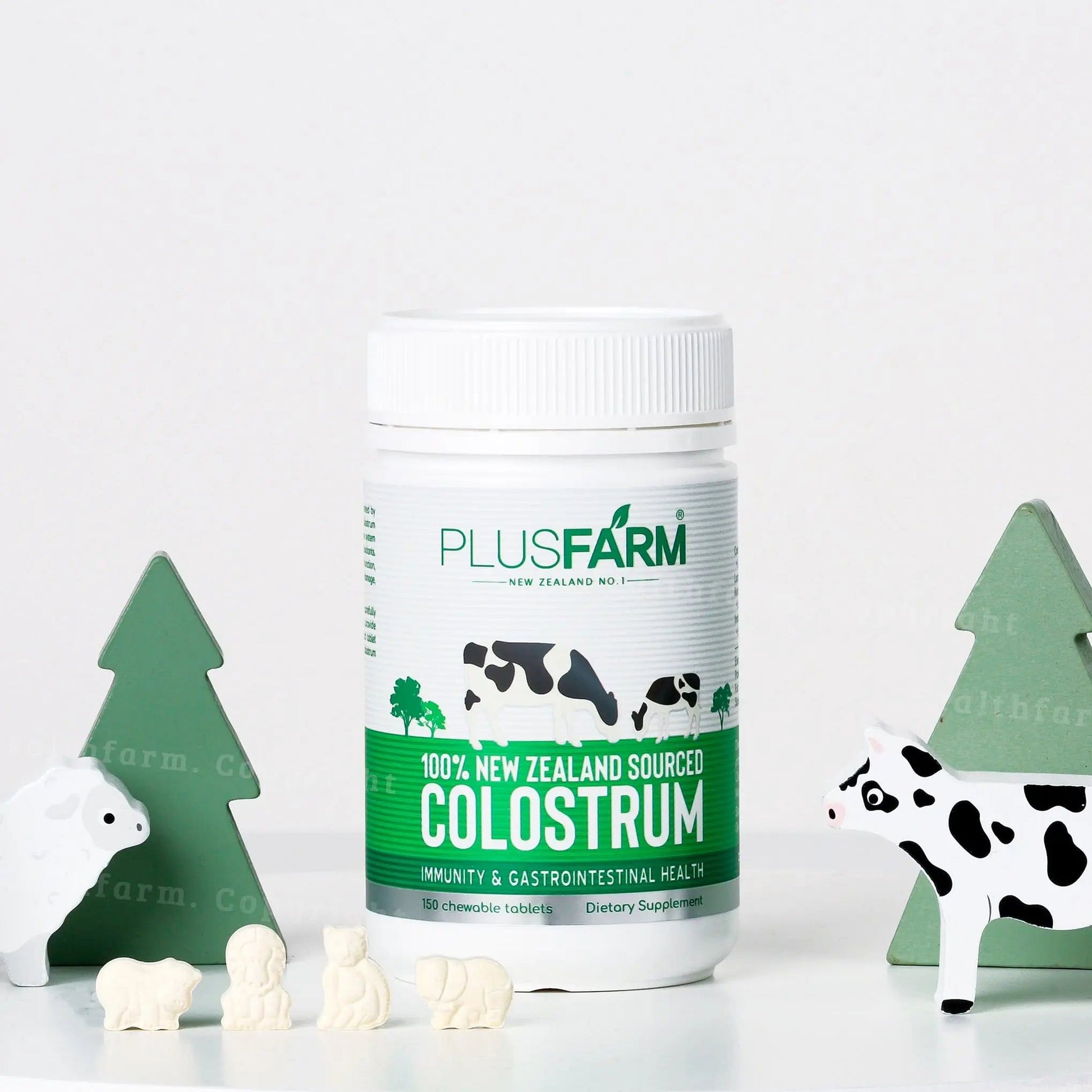 Chewable Colostrum with Lactoferrin (1.8mg) - Healthfarm