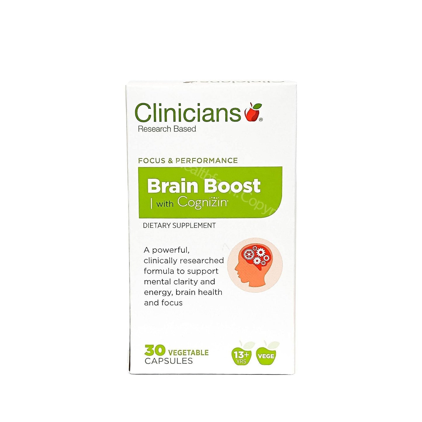 Clinicians Brain Boost with Cognizin [30 Vege Capsules] | Healthfarm