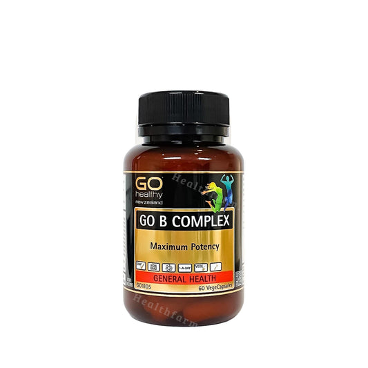 Go B Complex - Maximum Potency [60 Vege Capsules] | Healthfarm