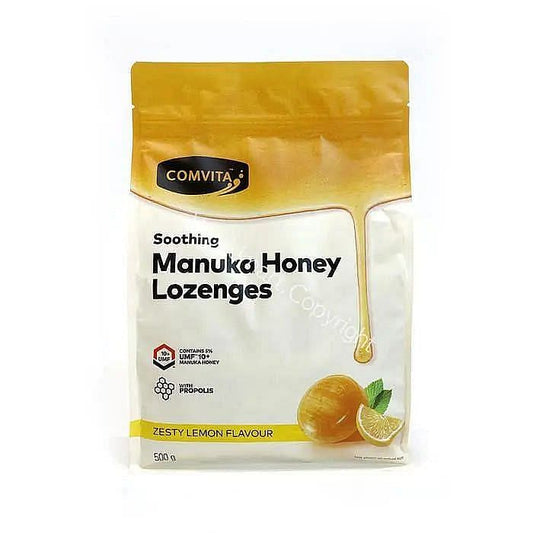 Comvita Manuka Honey Lozenges 500g [Zesty Lemon Flavour] - Healthfarm