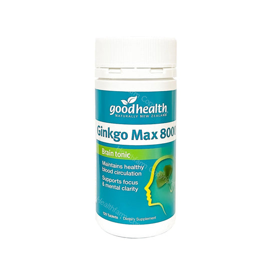 Goodhealth Ginkgo Max 8000 [120 Tablets] | Healthfarm