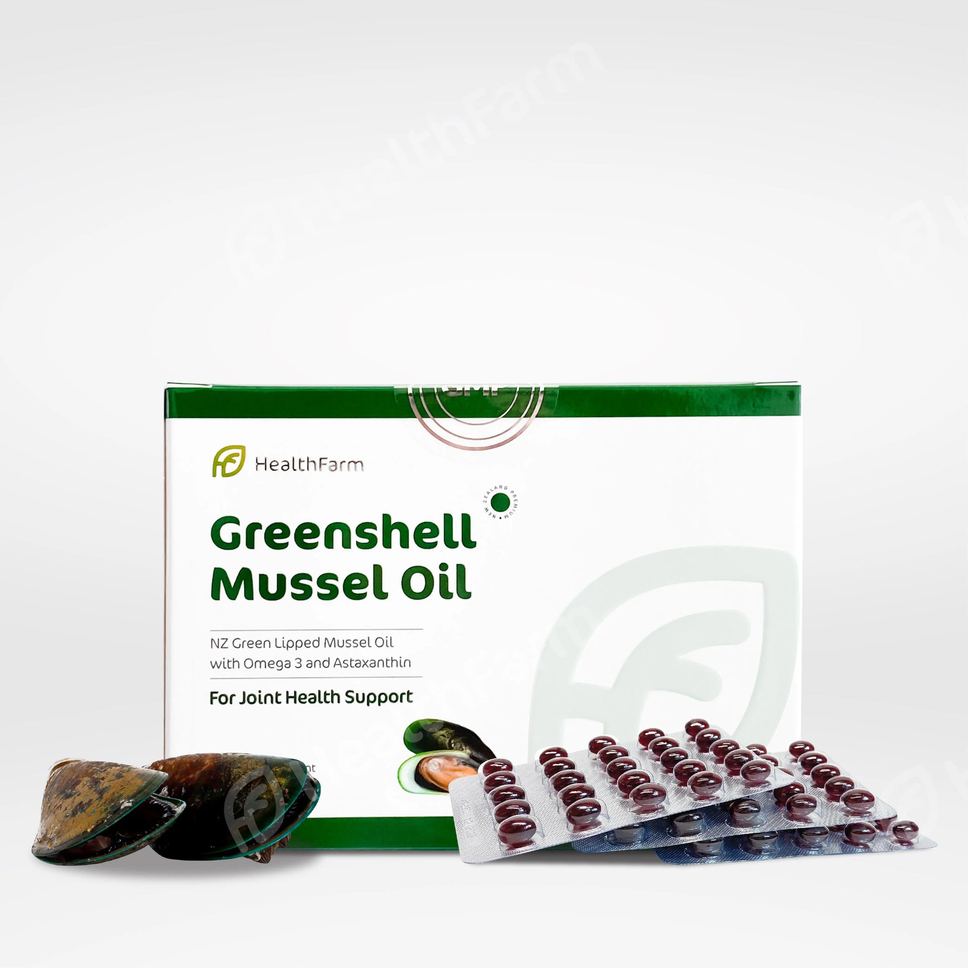Healthfarm Greenshell Mussel Oil 13,750 (Blister Pack) [200 Capsules] - Healthfarm