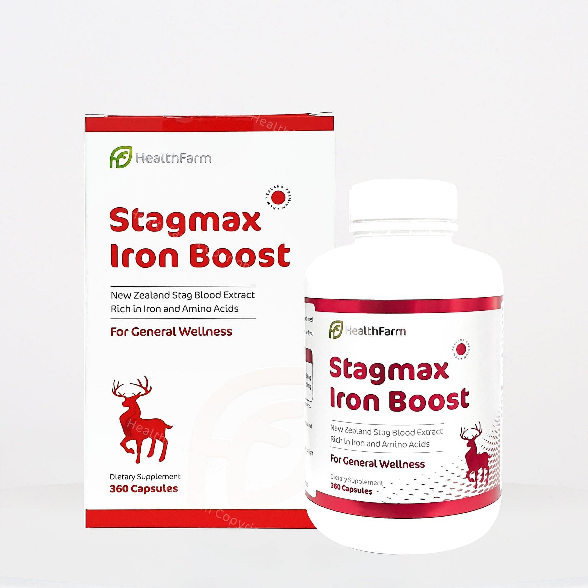Healthfarm Stagmax Iron Boost [360 Capsules] | Healthfarm