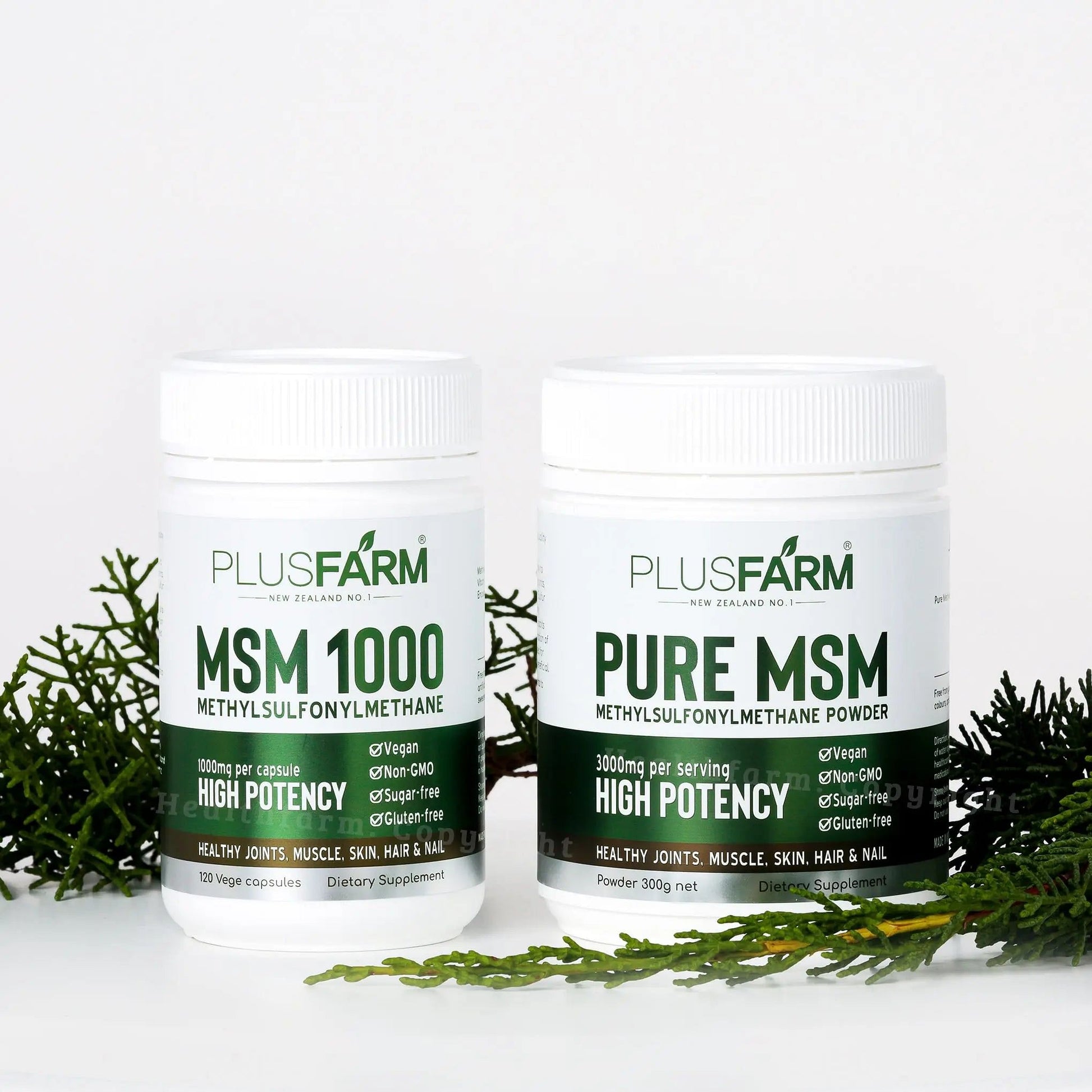 Plusfarm Pure MSM [Capsule/ Powder] - Healthfarm